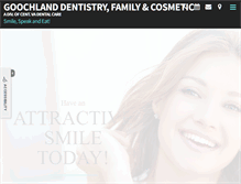 Tablet Screenshot of goochlanddentistry.com